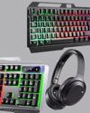 Gaming Set Işıklı Klavye Mouse + Bluetooth 5.2 Kulaklık Oyuncu Paketi