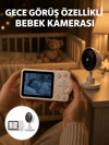 Gece Görüşlü Kablosuz Bebek Monitörü Ağlama ve Hareket Algılama Yeni Nesil