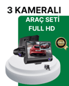 Gece Görüşü Destekli, 1080P Full HD Çözünürlüklü Araç İçi Kamera