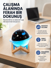 Gece lambası özellikli taşınabilir nemlendirici ve aromaterapi cihazı USB girişli