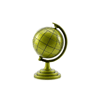 Globe Küçük Metal Dünya Biblosu - Dekoratif Süs Eşyası Bx40