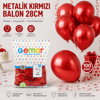 Gm-110-53 Metalik - Kırmızı Balon 11'' - 28cm - 100 Parça Bx40