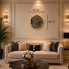 Gold Luxury Aynalı 40 x 40 Cm Duvar Saati