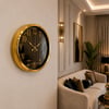 Gold Luxury Aynalı 40 x 40 Cm Duvar Saati