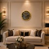 Gold Luxury Aynalı 40 x 40 Cm Duvar Saati