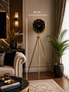 Gold Premium Aynalı Tripod 150 x 45 Cm Ayaklı Saat