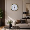 Gold Takvimli 40 x 40 Cm Metal Duvar Saati