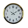 Gold Ters Zaman 40 x 40 Cm Metal Duvar Saati