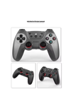 Gri bluetooth bağlantılı kablosuz gamepad 2 adet PC uyumlu garantisiz - Elektronik