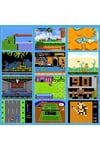 Gri renkli mini retro video oyun konsolu 620 yerleşik oyunlu Bluetooth özelliksiz
