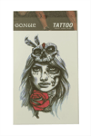 Gül Kuru Kafa Tattoo Dövme Sticker
