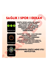 Gümüş Kasa ve Turuncu Silikon Kordonlu Akıllı Saat, Nabız ve Uyku Takibi Özellikli