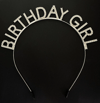 Gümüş Kristal Taşlı Birthday Girl Doğum Günü Tacı İthal Ürün A Kalite 17x16 Cm Bx40