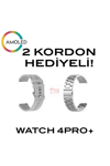 Gümüş Metal Kordonlu Akıllı Saat, Nabız ve Uyku Takibi, Adımsayar ve Sesli Görüşme Özellikli