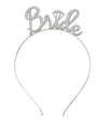 Gümüş Renkli Taşlı “bride” Gelin Tacı – El Yazısı Yazı Tipiyle Bx40
