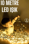 Gün Işığı 10 Metre Led Işık Şerit Led Süsleme Parti Malzemesi Yeni Nesil