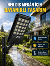 Güneş Enerjili Dış Mekan LED Lambası Geniş Aydınlatma Açılı Akıllı Sokak Lambası