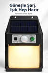 Güneş Enerjili Sensörlü Solar Aplik Duvar Tipi Dış Mekan Bahçe Balkon Işığı