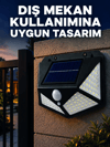 Güneş Enerjisi ile Şarj Olan Hareket Sensörlü 3 Modlu LED Dış Mekan Duvar Aydınlatması