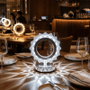 Güneş Şeklinde Kristal Led Masa Lambası – Dokunmatik, 3 Renk Işık Modlu, Şarjlı Mini Dekoratif Gece Lambası Bx40