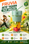 Günlük Kullanıma Uygun Şarjlı Meyve Sıkacağı Mini Blender Bardaklı Karıştırıcı