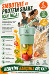 Günlük Kullanıma Uygun Şarjlı Meyve Sıkacağı Mini Blender Bardaklı Karıştırıcı