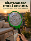 Hafif ve Ergonomik Elektronik Böcek Öldürücü – Güvenlik Koruması ile Pil Kontrollü