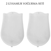 Hamur Torbası 2 Li Set Orta Ve Büyük Hamur Silikon Şeffaf Yoğurma Torbası Ekmek Makarna Mantı Yoğur Bx40