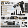 Handheld Vacuum Cleaner 2in1=çekme - Üfleme Oto - Araç - Ev El Tipi Süpürge Şarjlı Mini - Taşınabilir Kh-128 Bx40