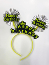 Happy Birthday Neon Renk Doğum Günü Tacı 12 Adet Bx40