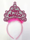 Happy Birthday Yazılı Neon Renk Taç 12 Adet Bx40