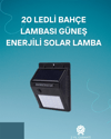 Hareket Sensörlü Solar Lamba | 120° Algılama Açısı, 3-4 Metre Mesafe, Suya Dayanıklı LED