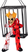 Hareketli Sesli Sensörlü Mahkum Joker İskelet Dekorasyon 22x27 Cm Bx40