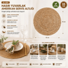 Hasır 31cm Yuvarlak Supla - Amerikan Servis Altı Bx40