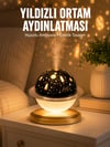 Hava Nemlendirici Led Işıklı Gece Lambası Yıldız Görünümlü Renk Değiştiren
