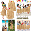 Hawaii Tarzı Hula Eteği – 60 Cm Hasır Naturel Etek Bx40