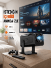 HCS350pro 1080P Full HD Taşınabilir Android Projektör Yeni Nesil
