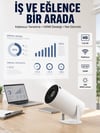 HDMI ve USB Girişli Uzun Ömürlü Ampullü Projeksiyon