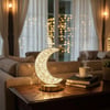 Hilal Ay Model Kristal Led Masa Lambası – Dokunmatik, 3 Renk Işık Modlu, Şarjlı Mini Dekoratif Gece Lambası Bx40