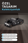 Hot Rod Tasarımlı 1/64 Chevrolet Silverado Dually Diecast Model Araba - Tekli Kutu BX-313351