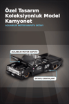 Hot Rod Tasarımlı 1/64 Chevrolet Silverado Dually Diecast Model Araba - Tekli Kutu BX-313351