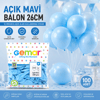 İç Mekan - Açık Mavi Balon 10 Inc - 26cm - 100pcs Bx40
