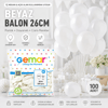 İç Mekan - Beyaz Balon 10 Inc - 26cm - 100pcs Bx40