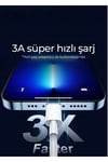 iPhone Lightning USB Şarj ve Data Kablosu 3A Hızlı Şarj Dayanıklı 1 Metre