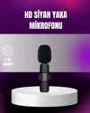 iPhone Uyumlu Çift Mikrofonlu Kablosuz Yaka Seti Profesyonel Ses
