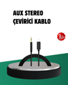 iPhone Uyumlu Lightning 3.5mm Aux Adaptör Kablo Stereo Ses Aktarım