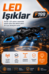 Işıklı Gövdeli Uzaktan Kumandalı Drone Oyuncak 360 Derece Takla Atabilen Uçuş Seti