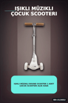 Işıklı Müzikli Round Scooter 1 Adet Çocuk Scooterı Açık Hava Eğlencesi BX-313652