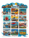 İstanbul Temalı Silikon Buzdolapı Süsü Magnet 12'li Set Alk5806