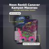 JMV39 Neon Renkli 1:64 Ölçek Canavar Kamyon Monster Trucks Smashers Araç
